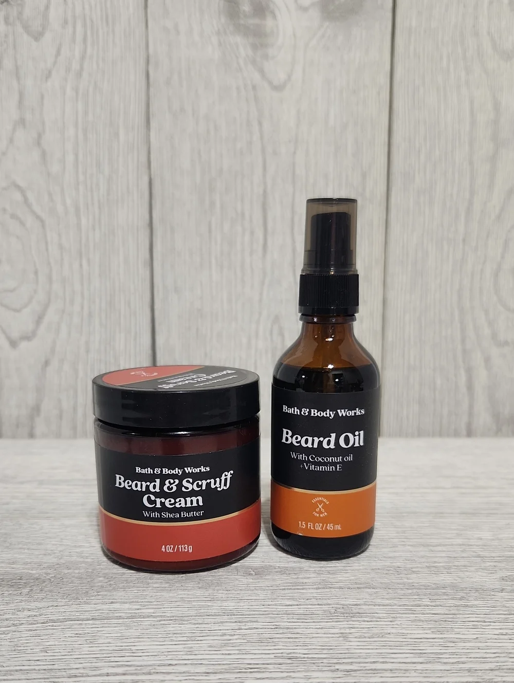 Bath & Body Works Beard Oil & Beard & Scruff Cream